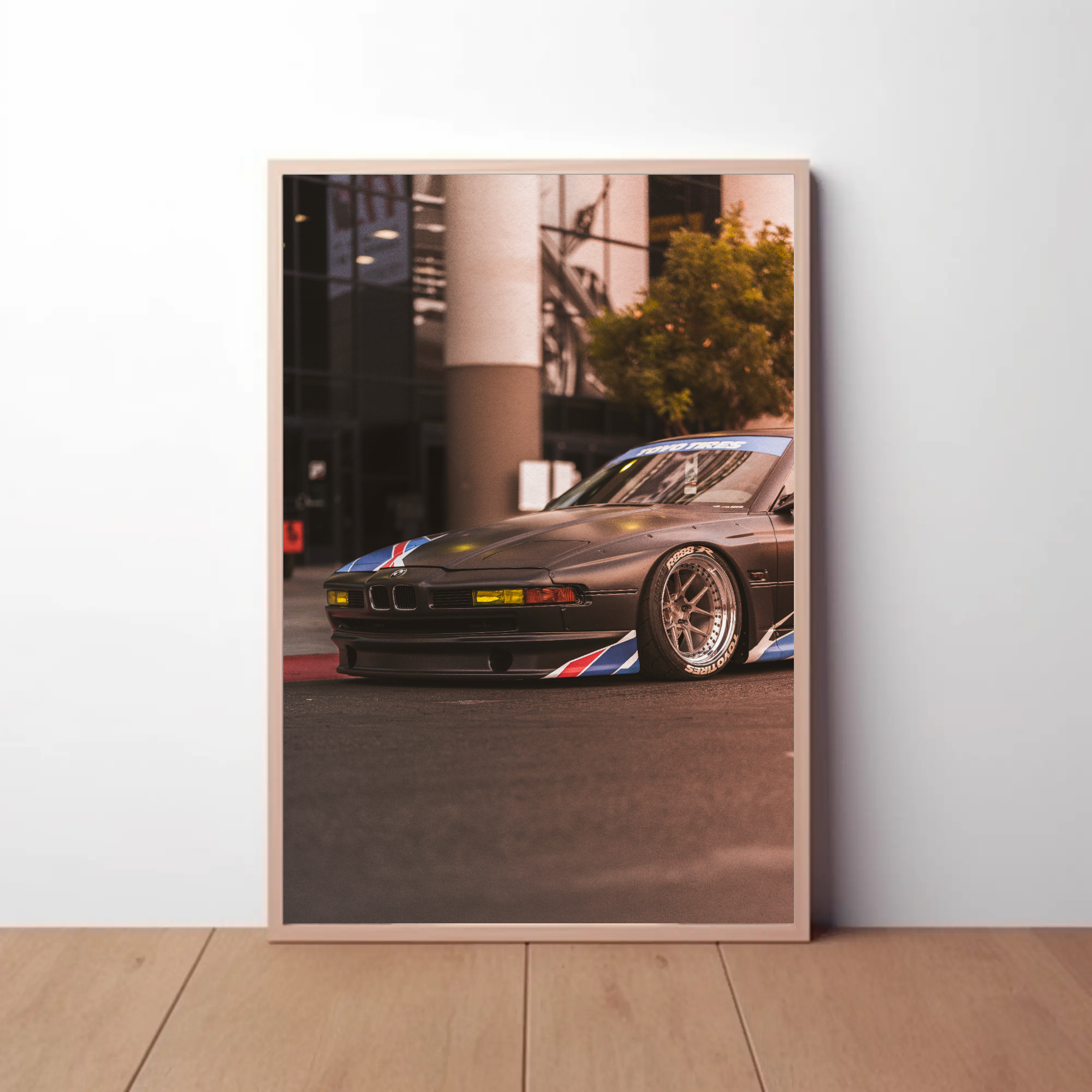 BMW E31 850ci Automotive Car Poster #001 - Throttle Designs