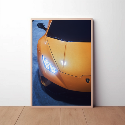 Lamborghini Huracan Automotive Car Poster #033 - Throttle Designs