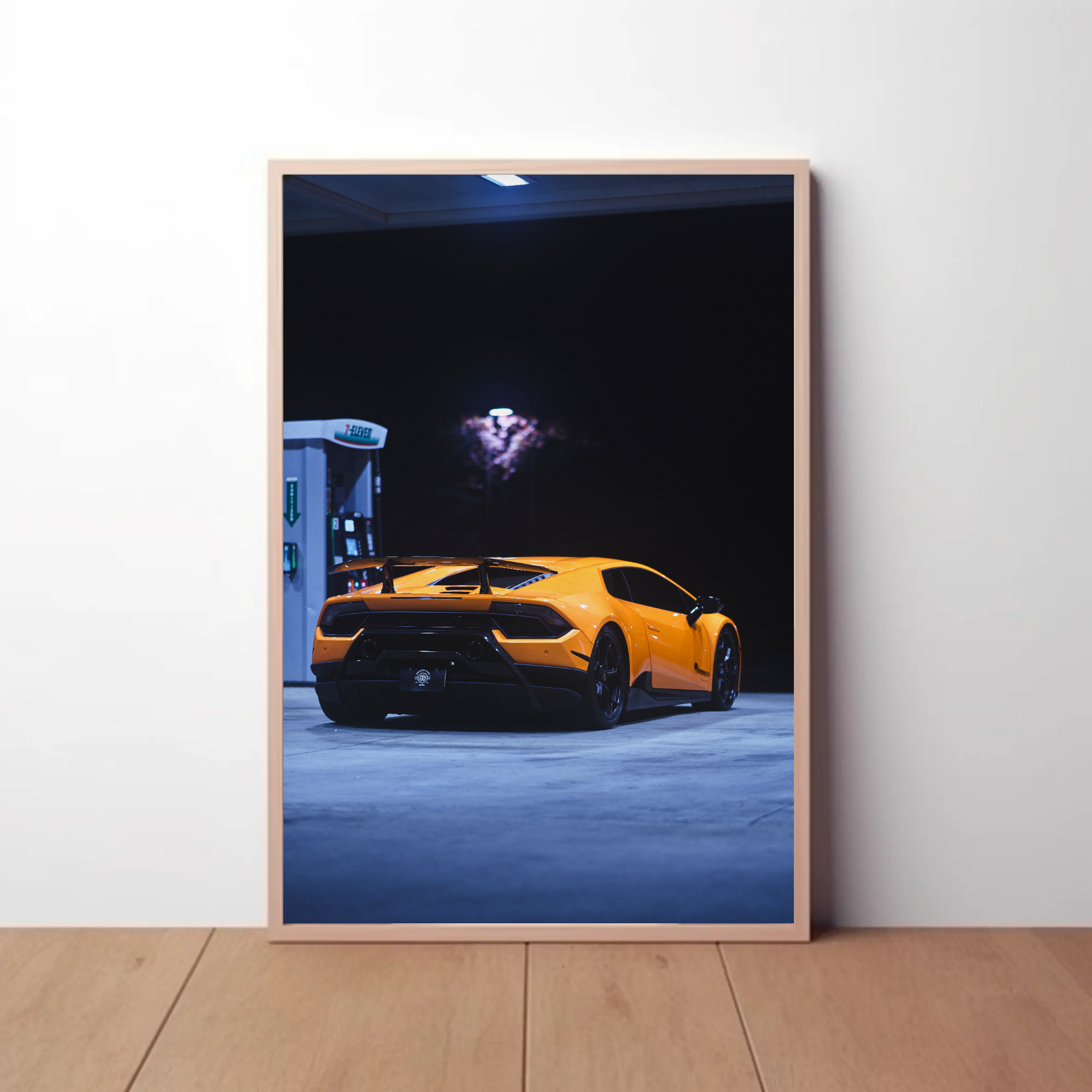 Lamborghini Huracan Automotive Car Poster #028 - Throttle Designs