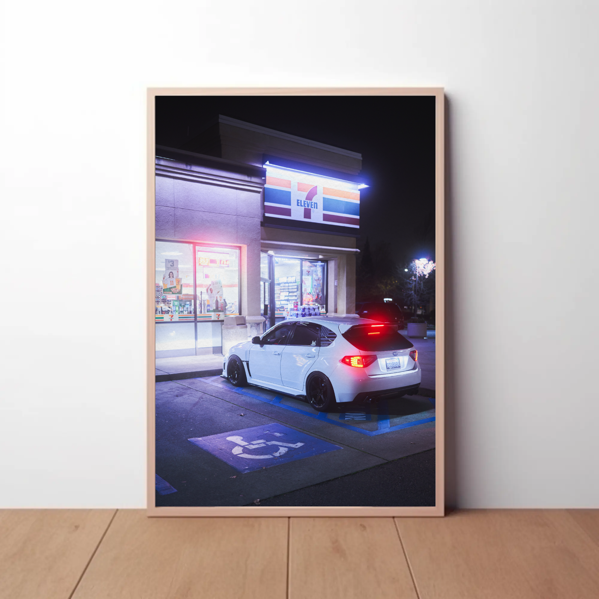 Subaru WRX STI Automotive Car Poster #015 - Throttle Designs