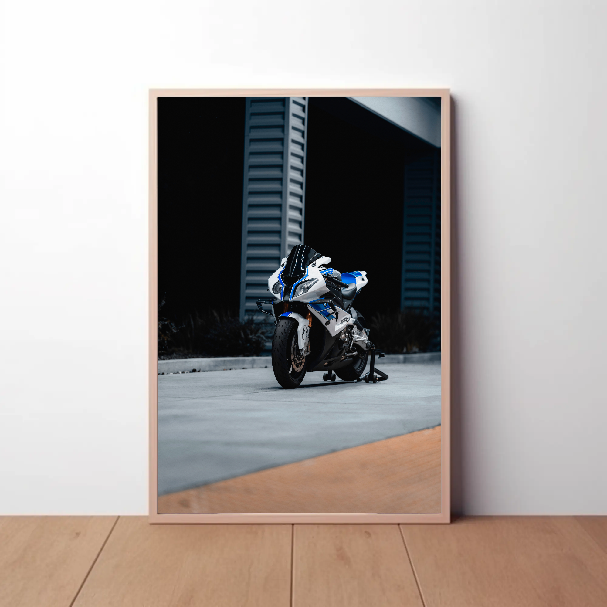 BMW S1000RR HP4 Motorcycle Poster #014 - Throttle Designs