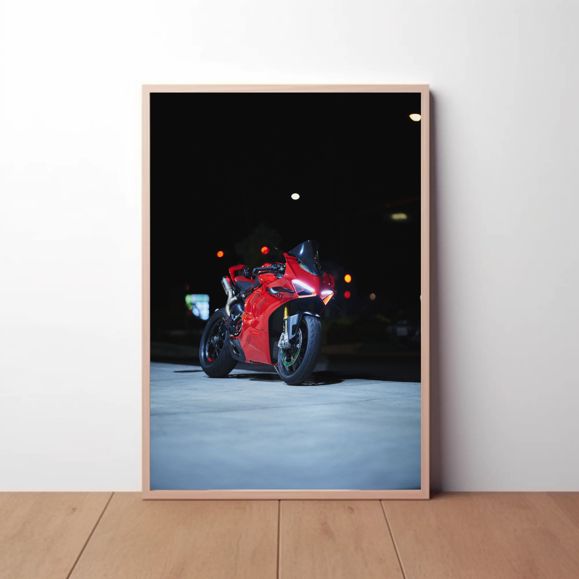 Ducati Panigale V4S Motorcycle Poster #005 - Throttle Designs