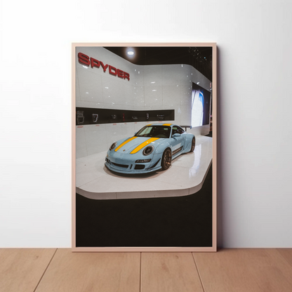 Porsche 911 Carrera 4 Automotive Car Poster #005 - Throttle Designs