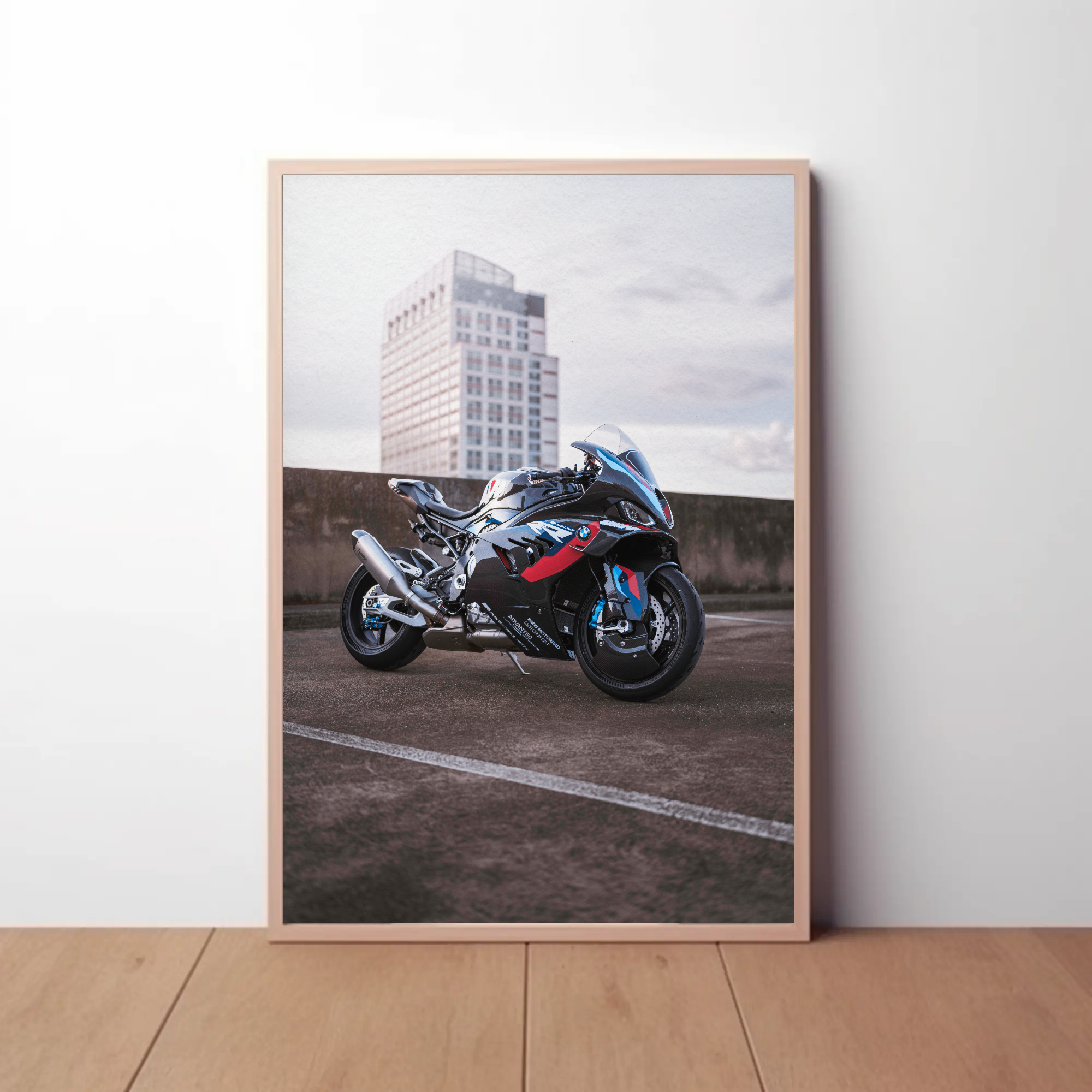 BMW M1000RR Motorcycle Poster #005 - Throttle Designs