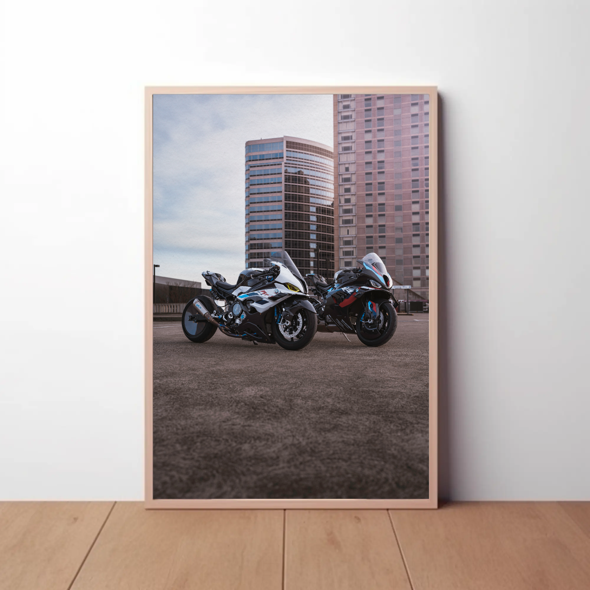 BMW M1000RR And S1000RR Drag Spec Motorcycle #003 Poster - Throttle Designs