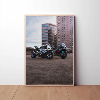 BMW M1000RR And S1000RR Drag Spec Motorcycle #003 Poster - Throttle Designs