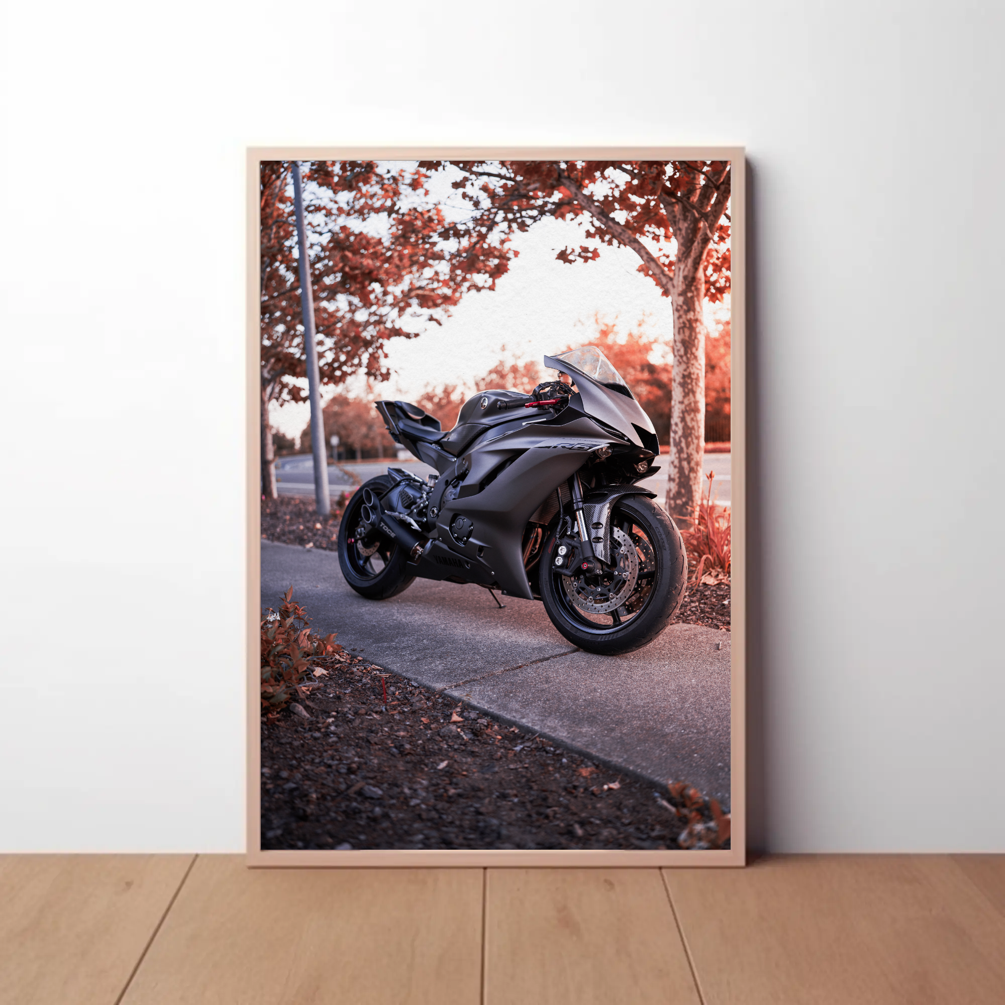 Yamaha R6 Motorcycle Poster #004 - Throttle Designs