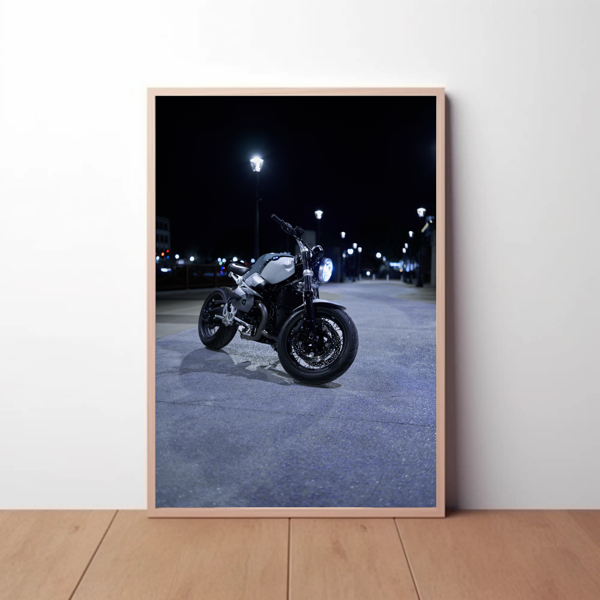 BMW R Nine T Motorcycle Poster #006 - Throttle Designs