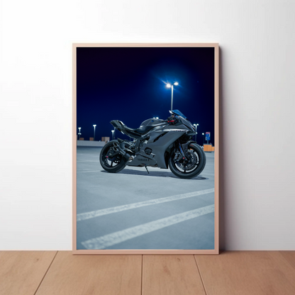 Yamaha R6 Motorcycle Poster #001 - Throttle Designs