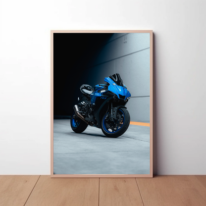 Yamaha R1 Motorcycle Poster #015 - Throttle Designs