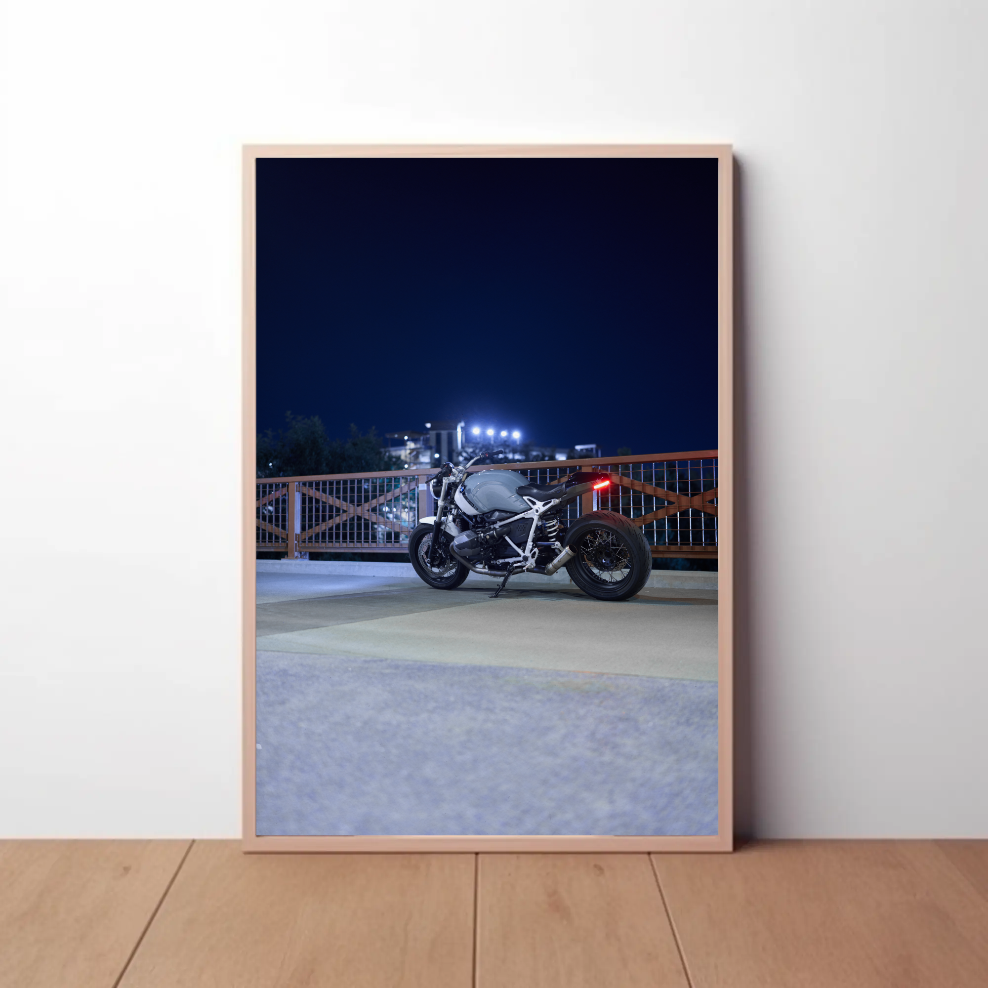 BMW R Nine T Motorcycle Poster #010 - Throttle Designs