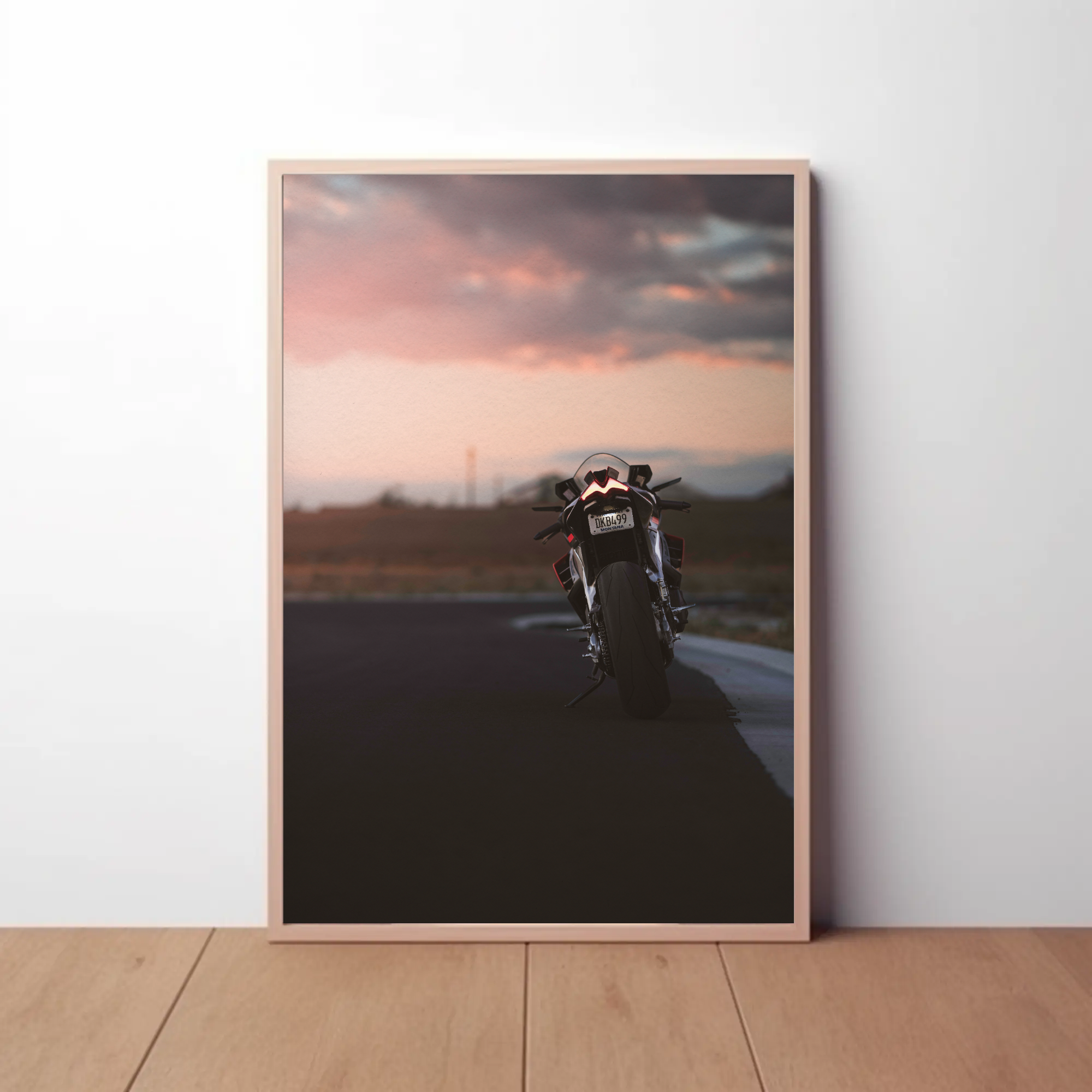 Aprilia RSV4 1100 Factory Motorcycle Poster #027 - Throttle Designs