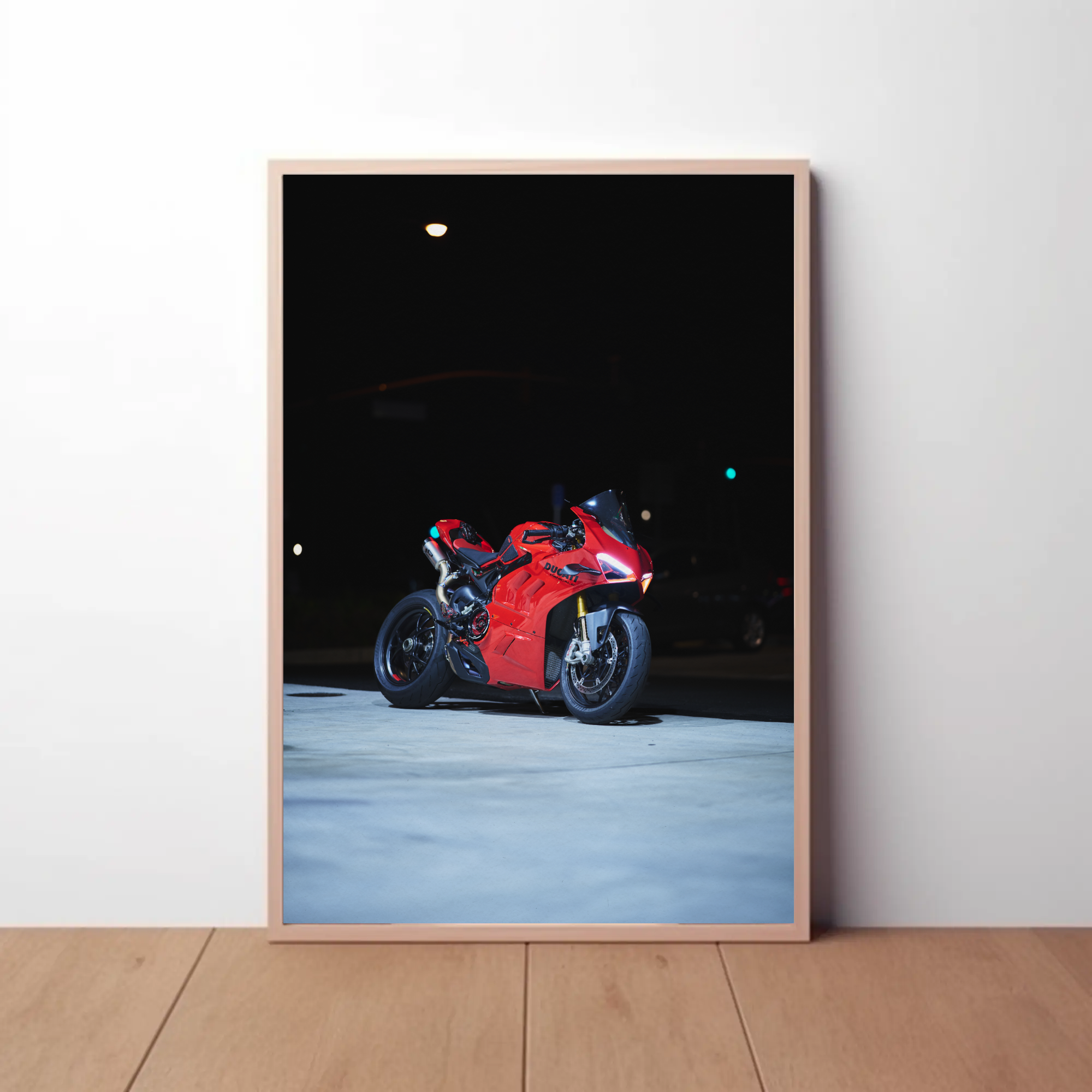 Ducati Panigale V4S Motorcycle Poster #002 - Throttle Designs