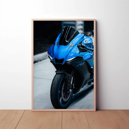 Yamaha R1 Motorcycle Poster #006 - Throttle Designs