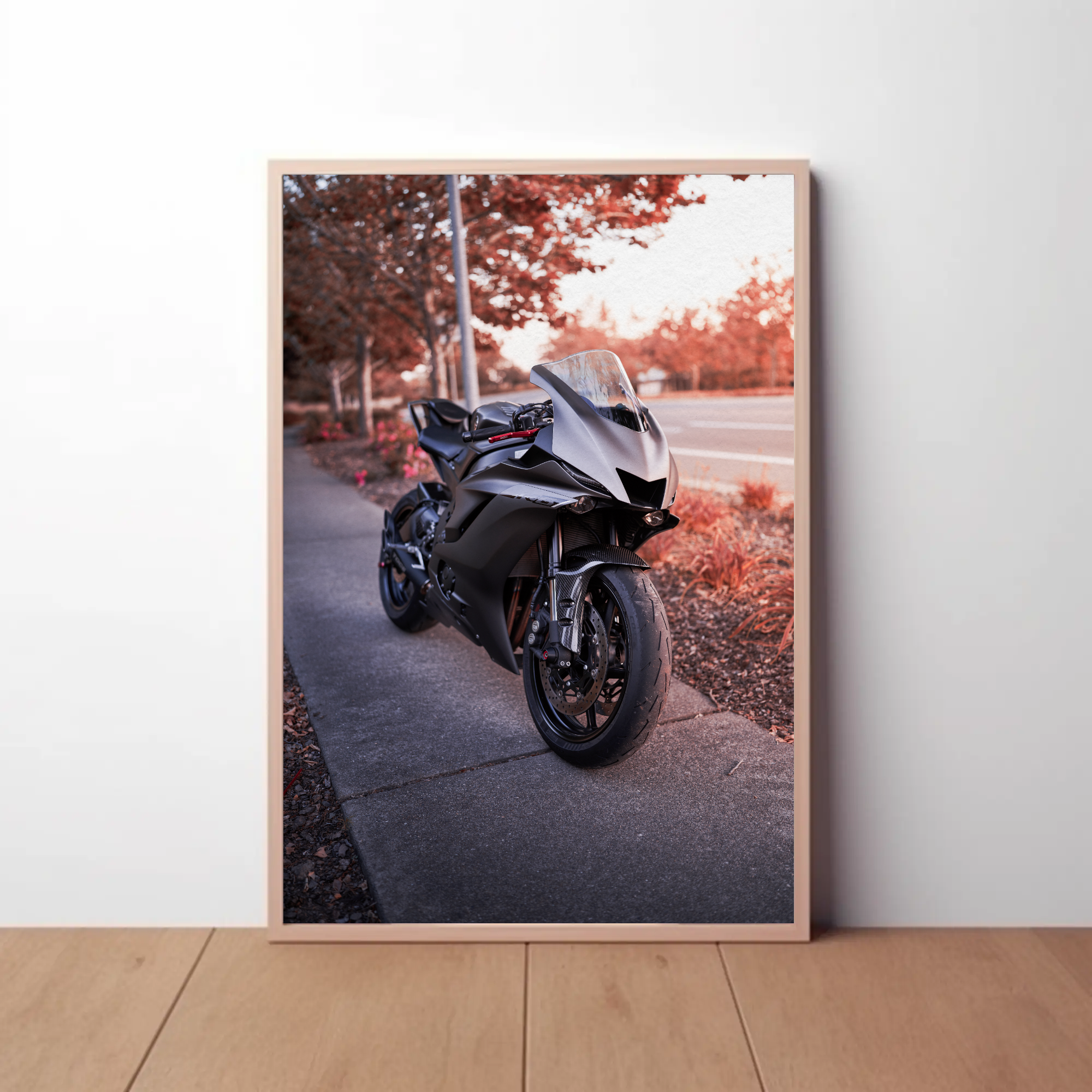 Yamaha R6 Motorcycle Poster #003 - Throttle Designs