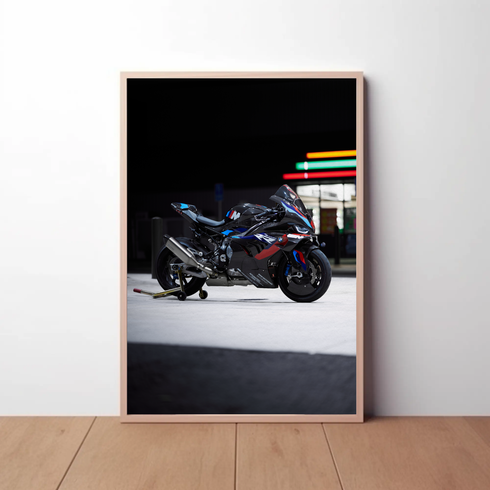 BMW M1000RR Motorcycle Poster #017 - Throttle Designs