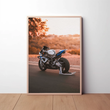 BMW S1000RR HP4 Motorcycle Poster #005 - Throttle Designs