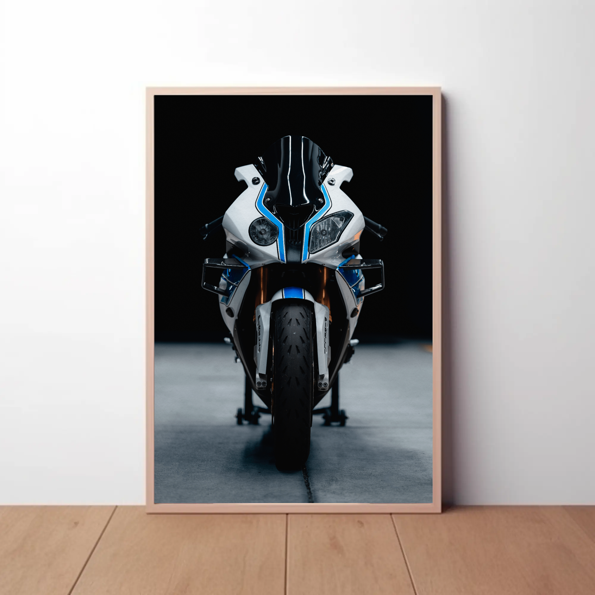 BMW S1000RR HP4 Motorcycle Poster #013 - Throttle Designs