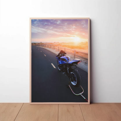 Yamaha R1 Motorcycle Poster #029 - Throttle Designs