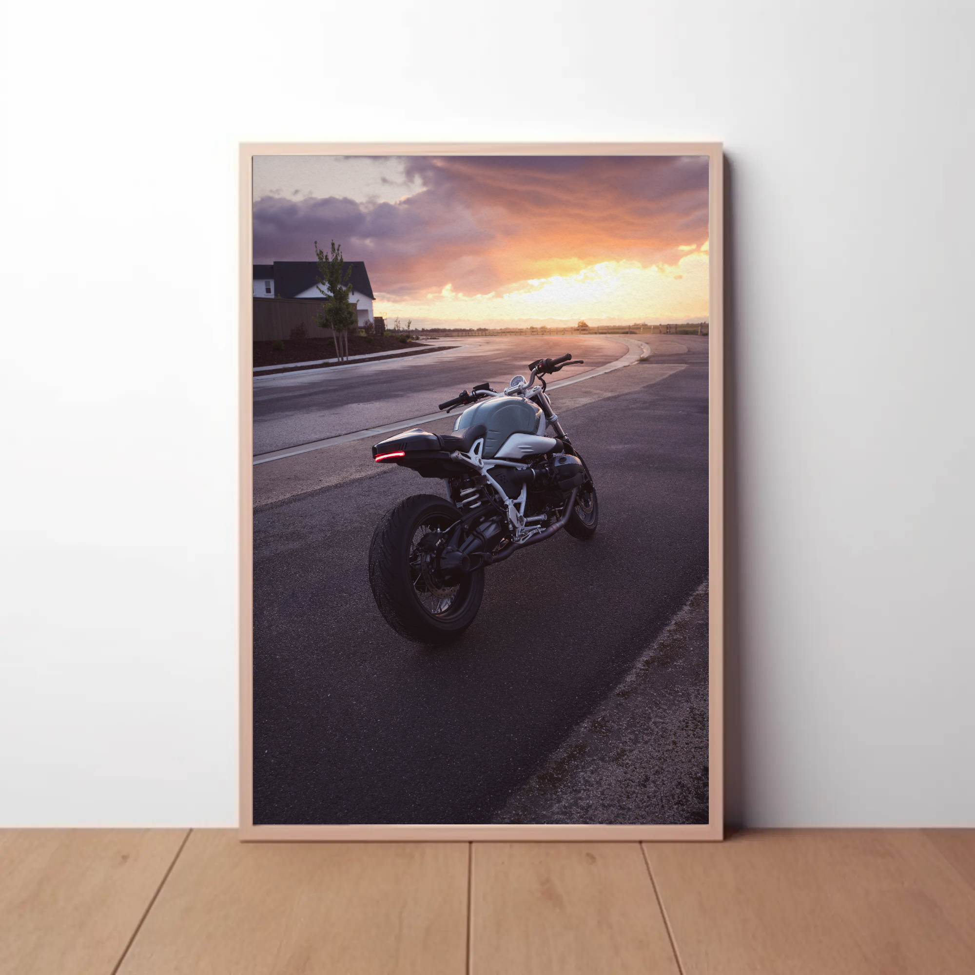 BMW R nine T Motorcycle Poster #003 - Throttle Designs