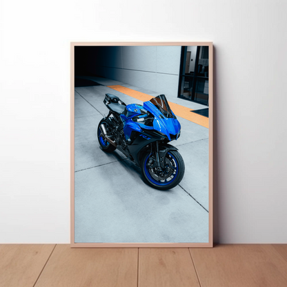 Yamaha R1 Motorcycle Poster #014 - Throttle Designs