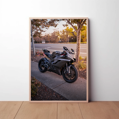 Yamaha R6 Motorcycle Poster #005 - Throttle Designs