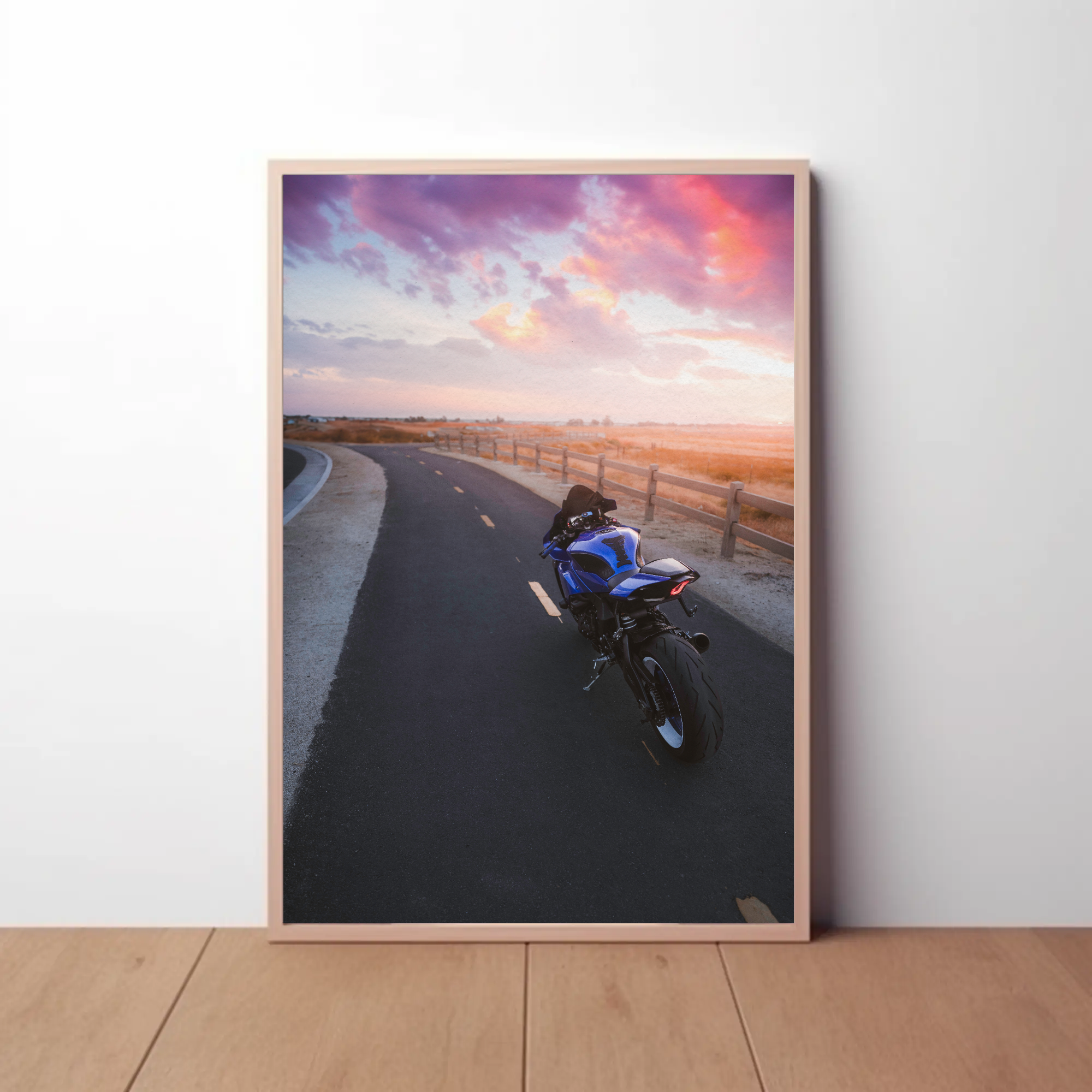 Yamaha R1 Motorcycle Poster #023 - Throttle Designs