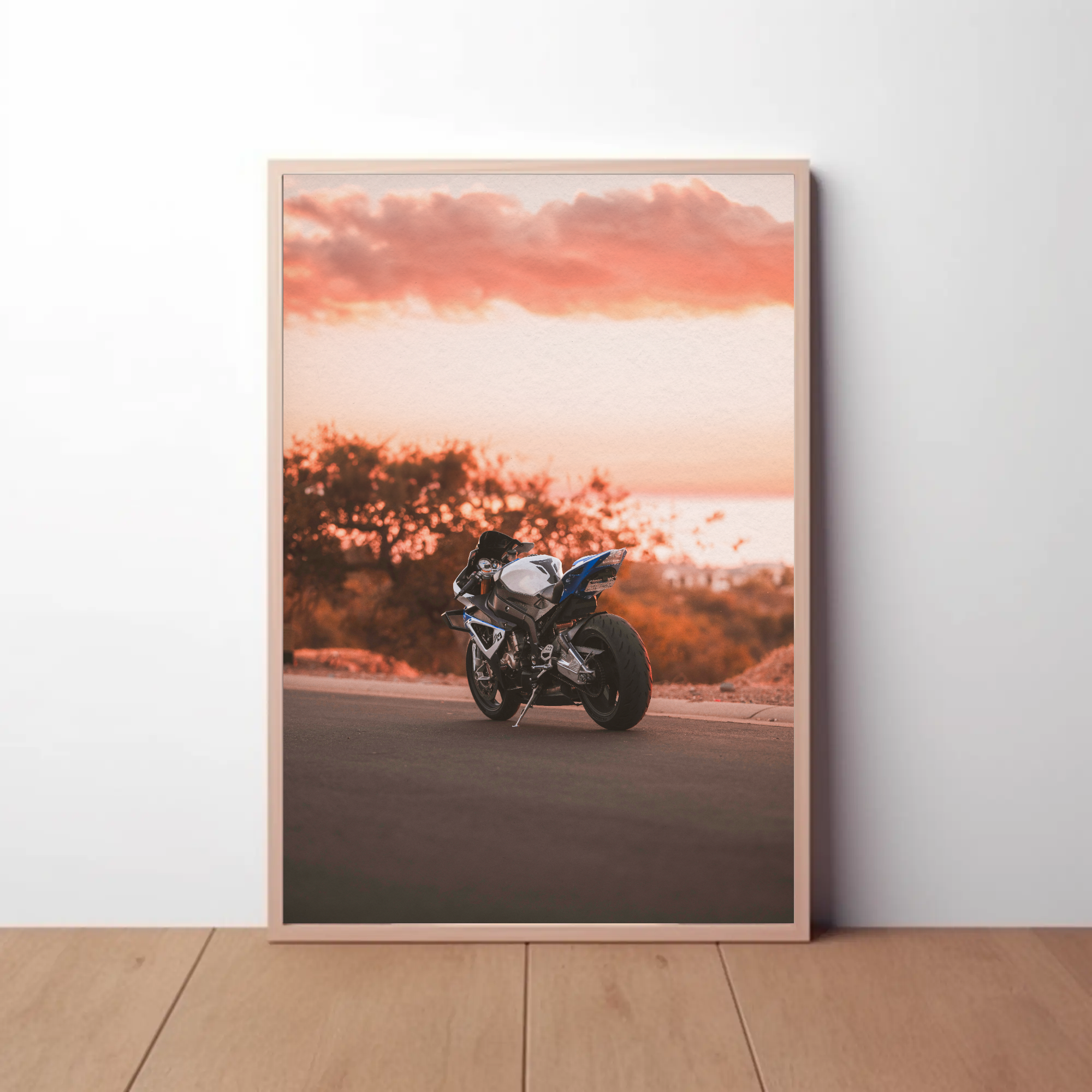 BMW S1000RR HP4 Motorcycle Poster #010 - Throttle Designs