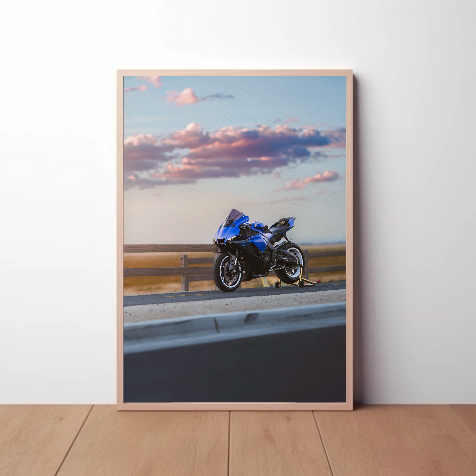 Yamaha R1 Motorcycle Poster #019 - Throttle Designs