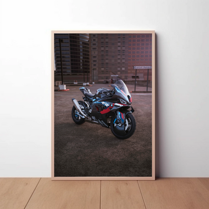 BMW M1000RR Motorcycle Poster #003 - Throttle Designs