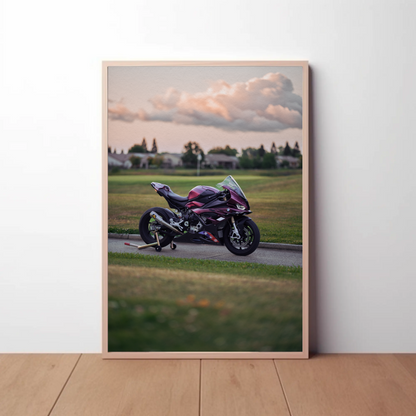 BMW S1000RR Motorcycle Poster #085 - Throttle Designs