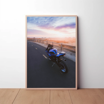 Yamaha R1 Motorcycle Poster #024 - Throttle Designs