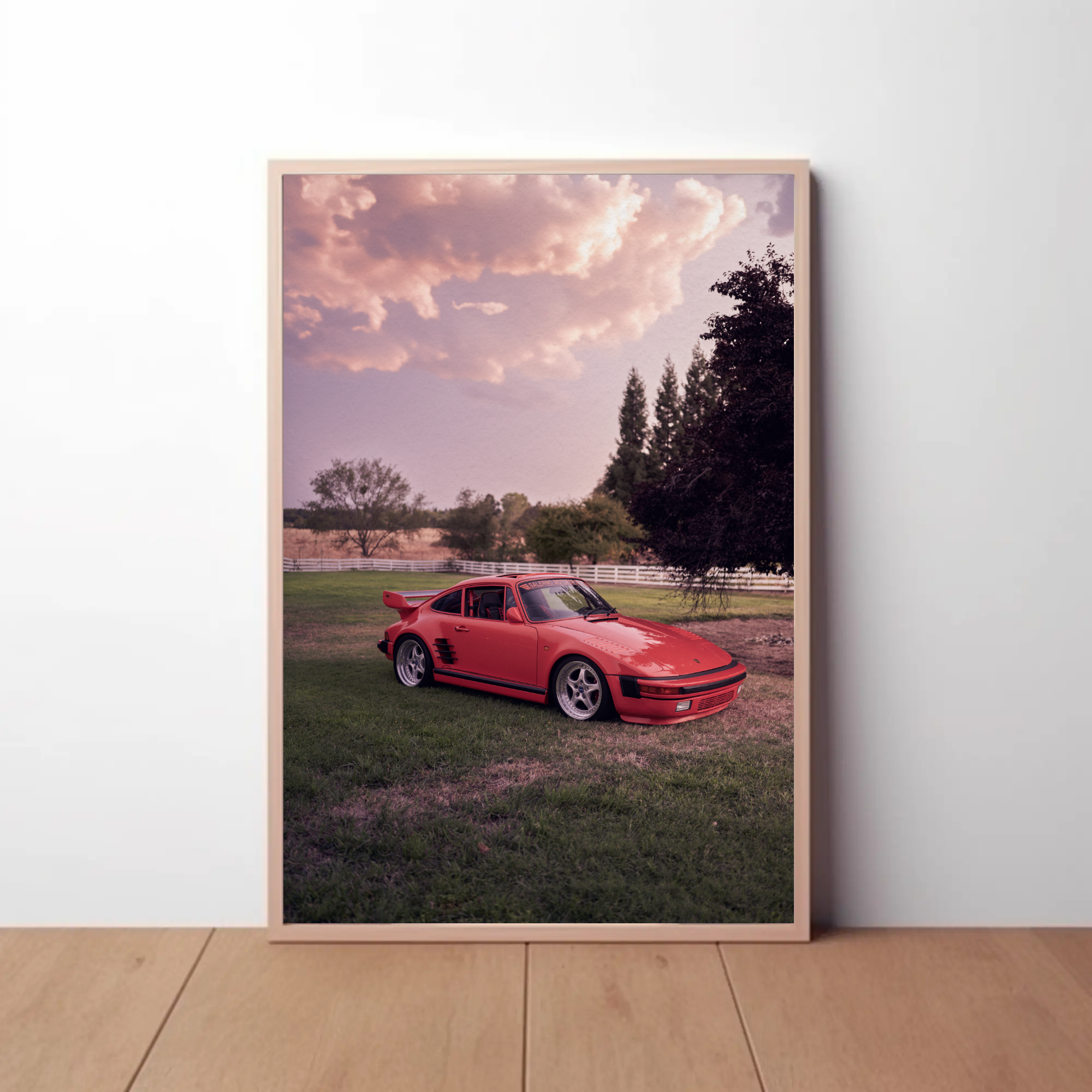 Porsche 911 (930) Turbo Slant-Nose Automotive Car Poster #002 - Throttle Designs