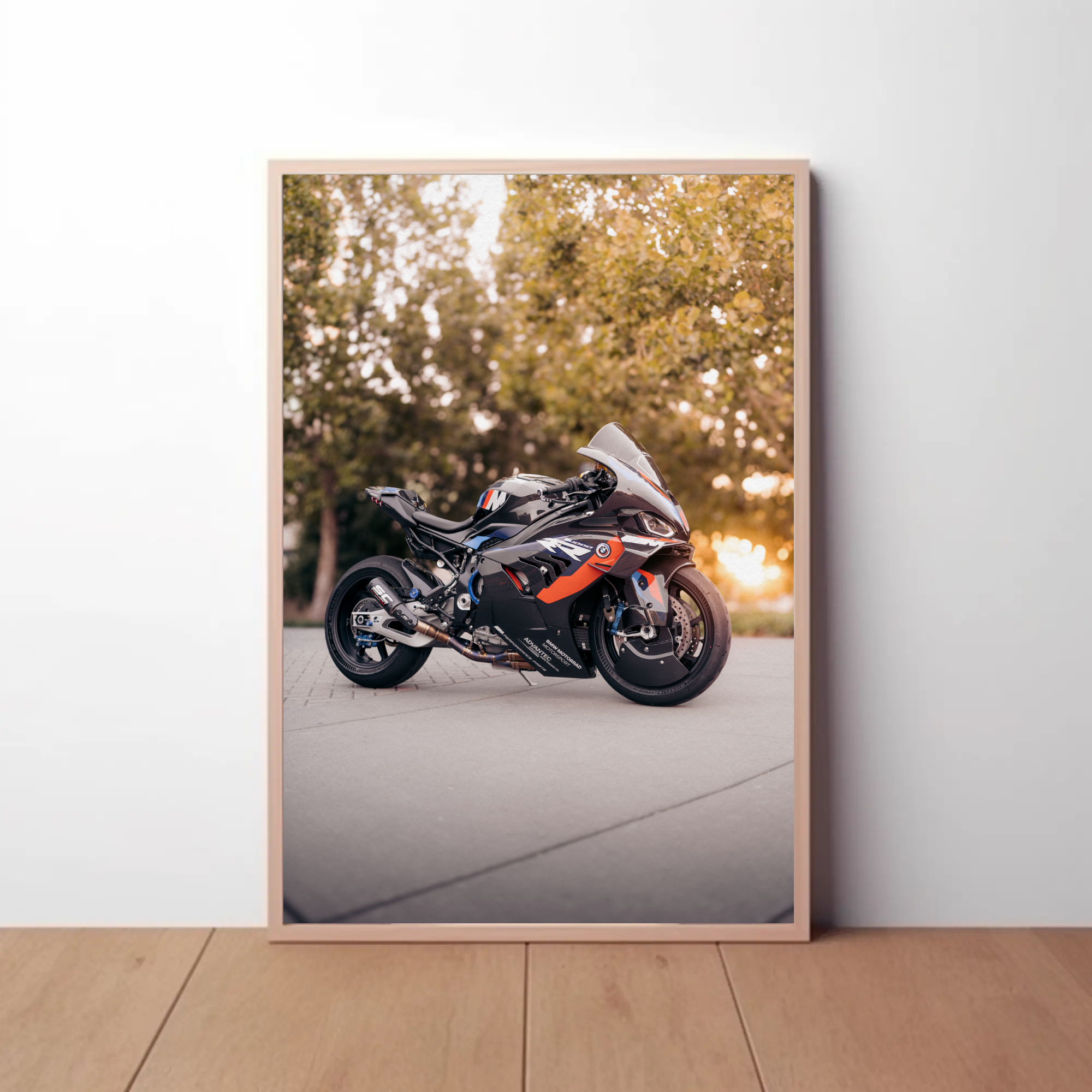 BMW M1000RR Motorcycle Art Print #026 - Perfect for Enthusiast Decor! - Throttle Designs