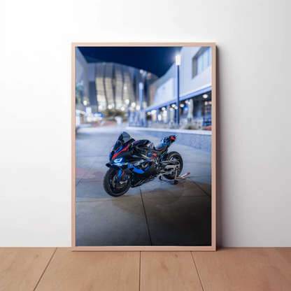 BMW M1000RR Motorcycle Wall Art #028 - Stunning Décor for Enthusiasts - Throttle Designs