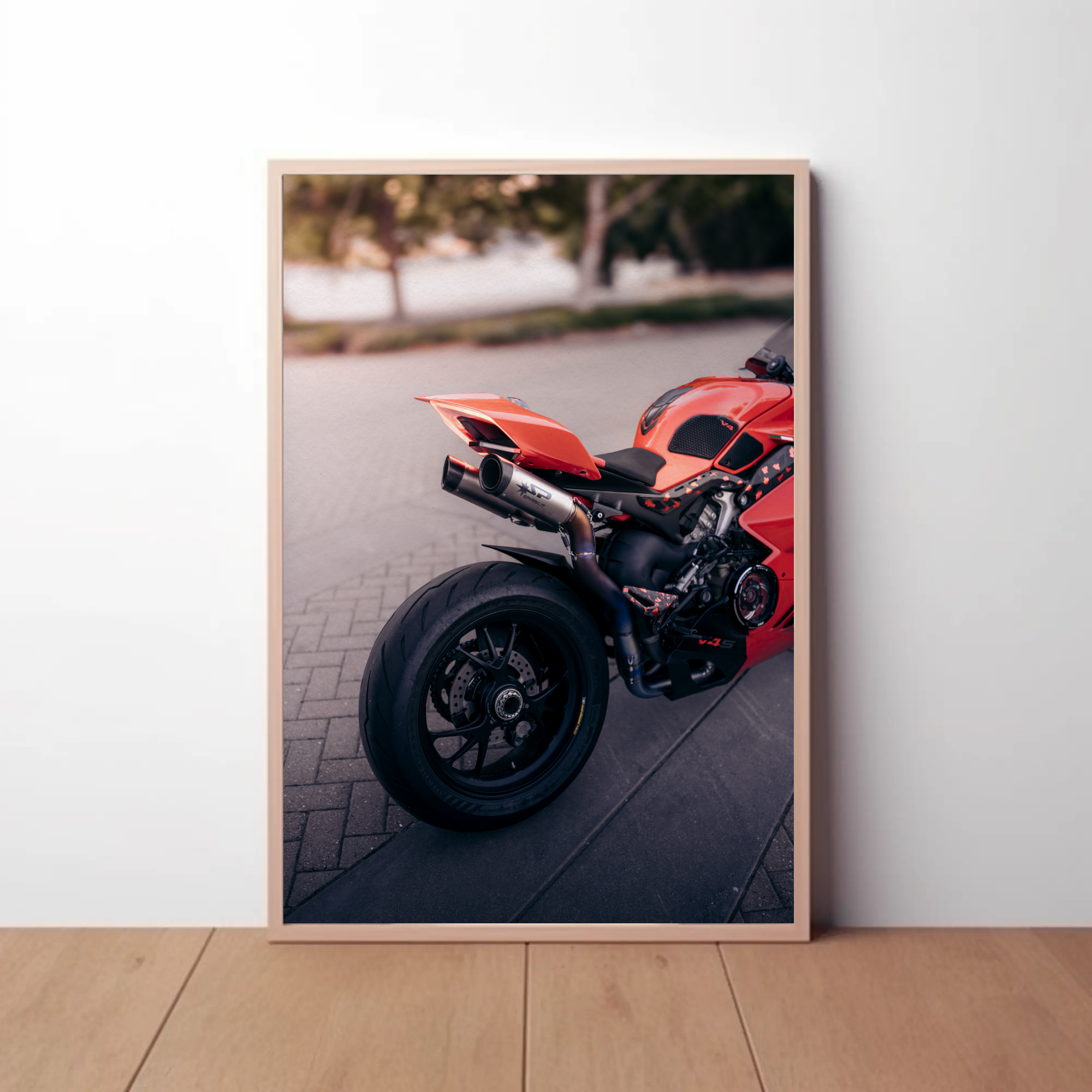 Ducati Panigale V4S Motorcycle Poster #009 - Throttle Designs