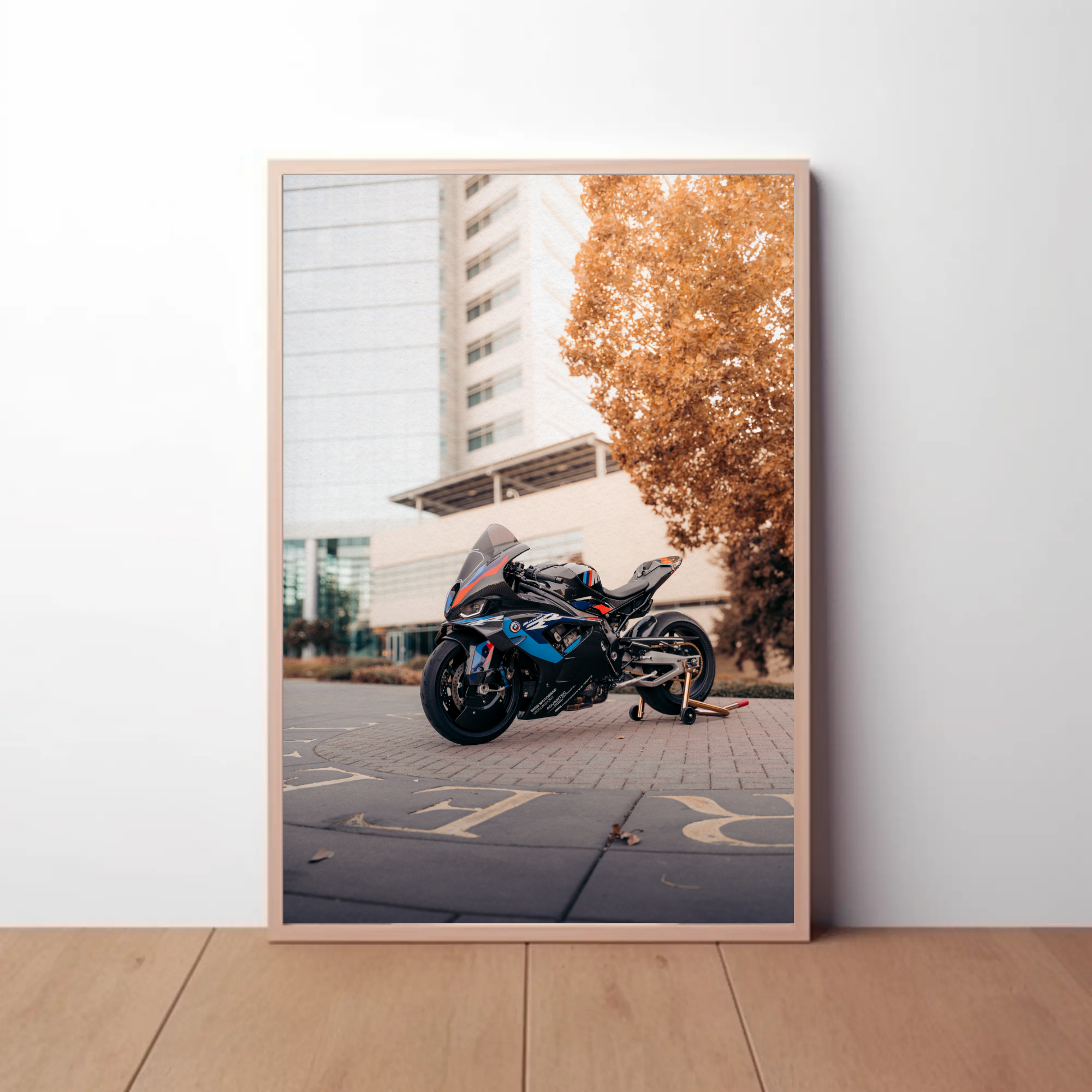 BMW M1000RR Motorcycle Poster #021 - Stunning Art for Bike Lovers - Throttle Designs