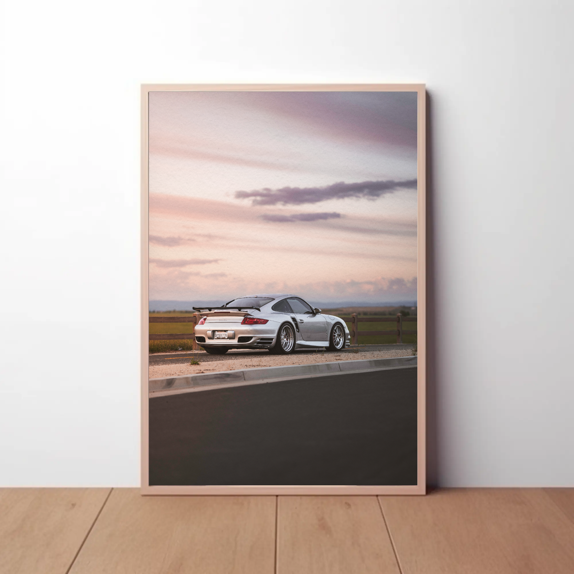 Porsche 911 Turbo Automotive Car Poster #004 - Throttle Designs