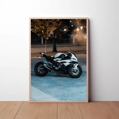 BMW S1000RR Motorcycle Poster #036 - Throttle Designs