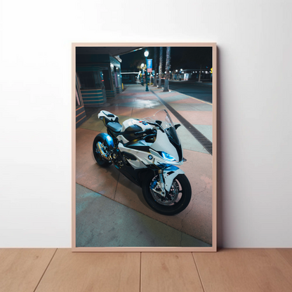 BMW S1000RR Motorcycle Poster #024 - Throttle Designs