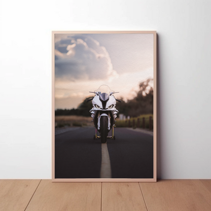 BMW S1000RR Motorcycle Poster #008 - Throttle Designs