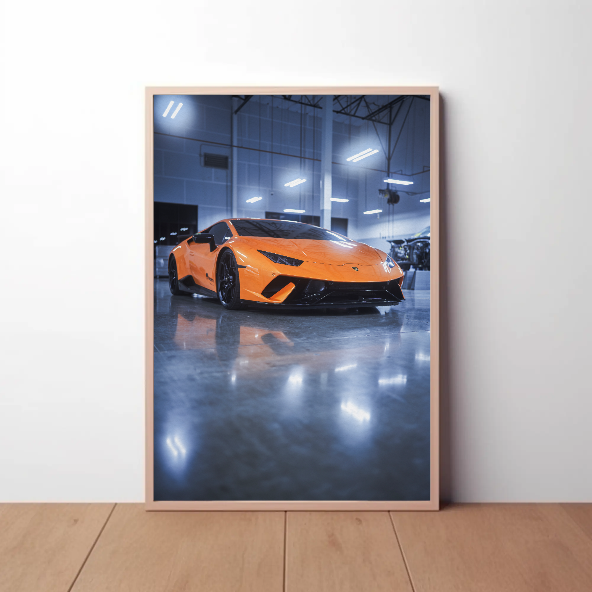 Lamborghini Huracan Automotive Car Poster #016 - Throttle Designs