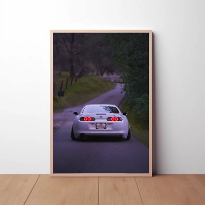 Toyota Supra MK4 Automotive Car Poster #022 - Throttle Designs