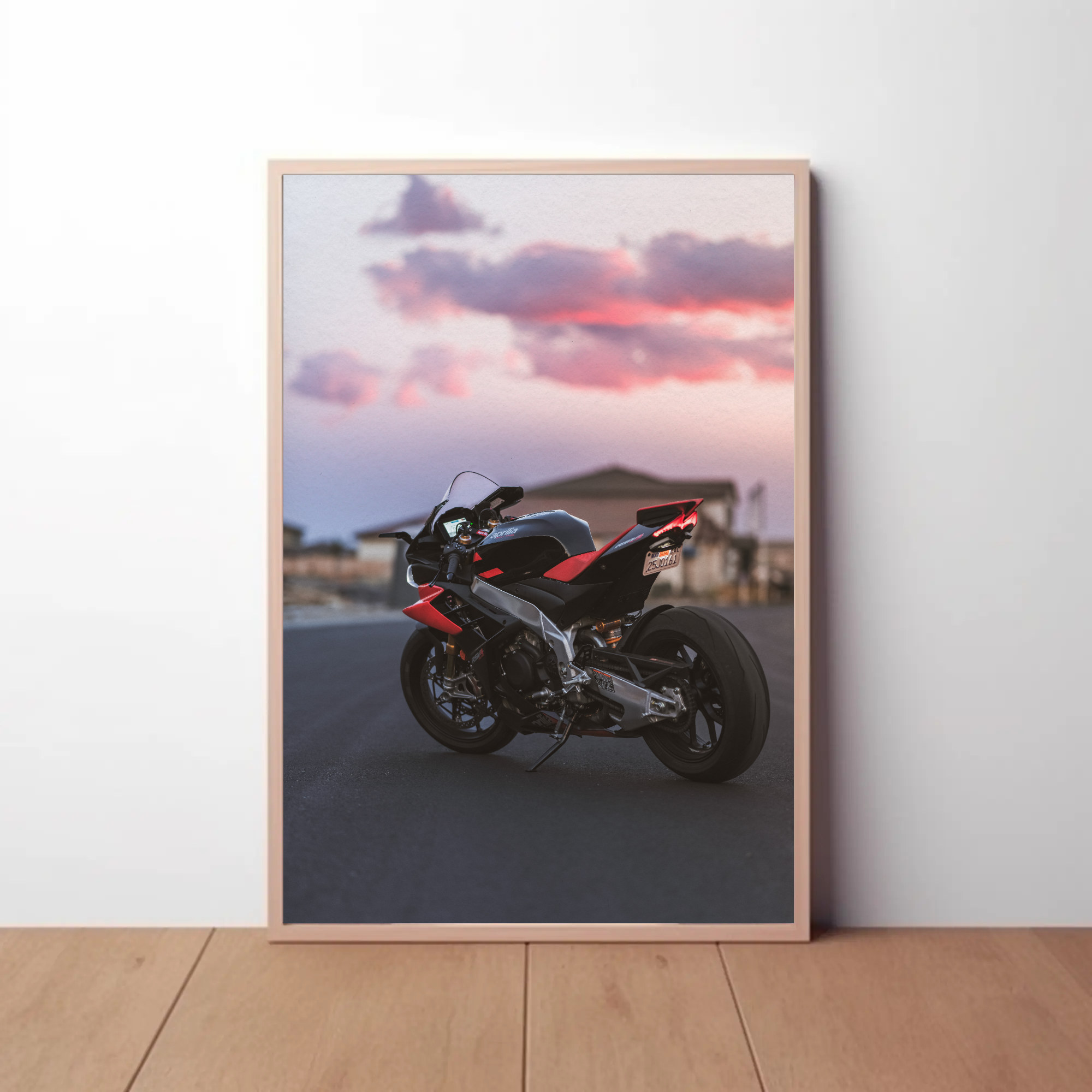 Aprilia RSV4 1100 Factory Motorcycle Poster #007 - Throttle Designs