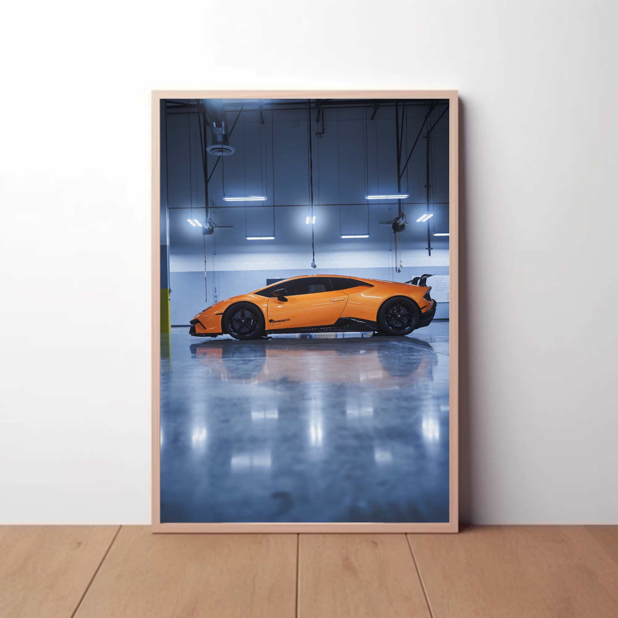 Lamborghini Huracan Automotive Car Poster #019 - Throttle Designs