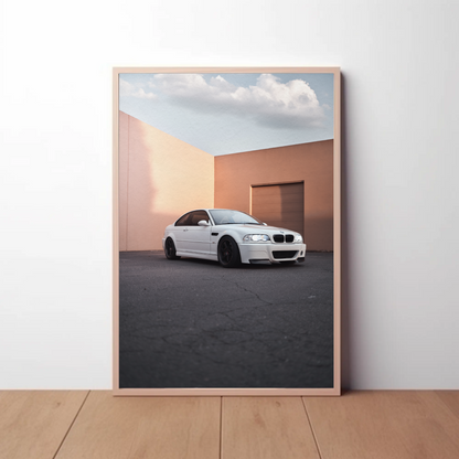 BMW E46 M3 Automotive Car Poster #013 - Throttle Designs