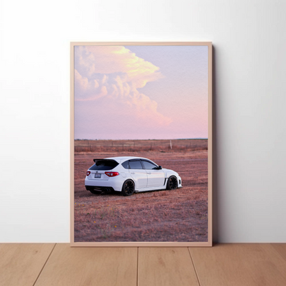 Subaru WRX STI Automotive Car Poster #021 - Throttle Designs