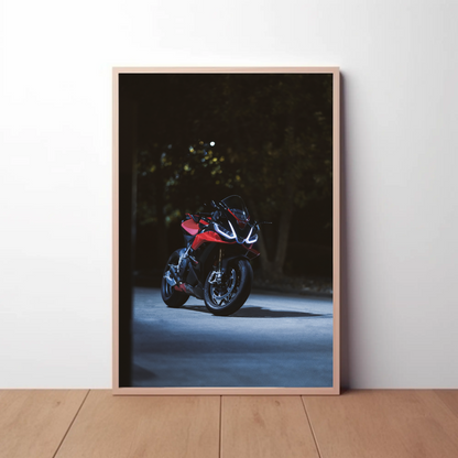 Aprilia RSV4 1100 Factory Motorcycle Poster #010 - Throttle Designs