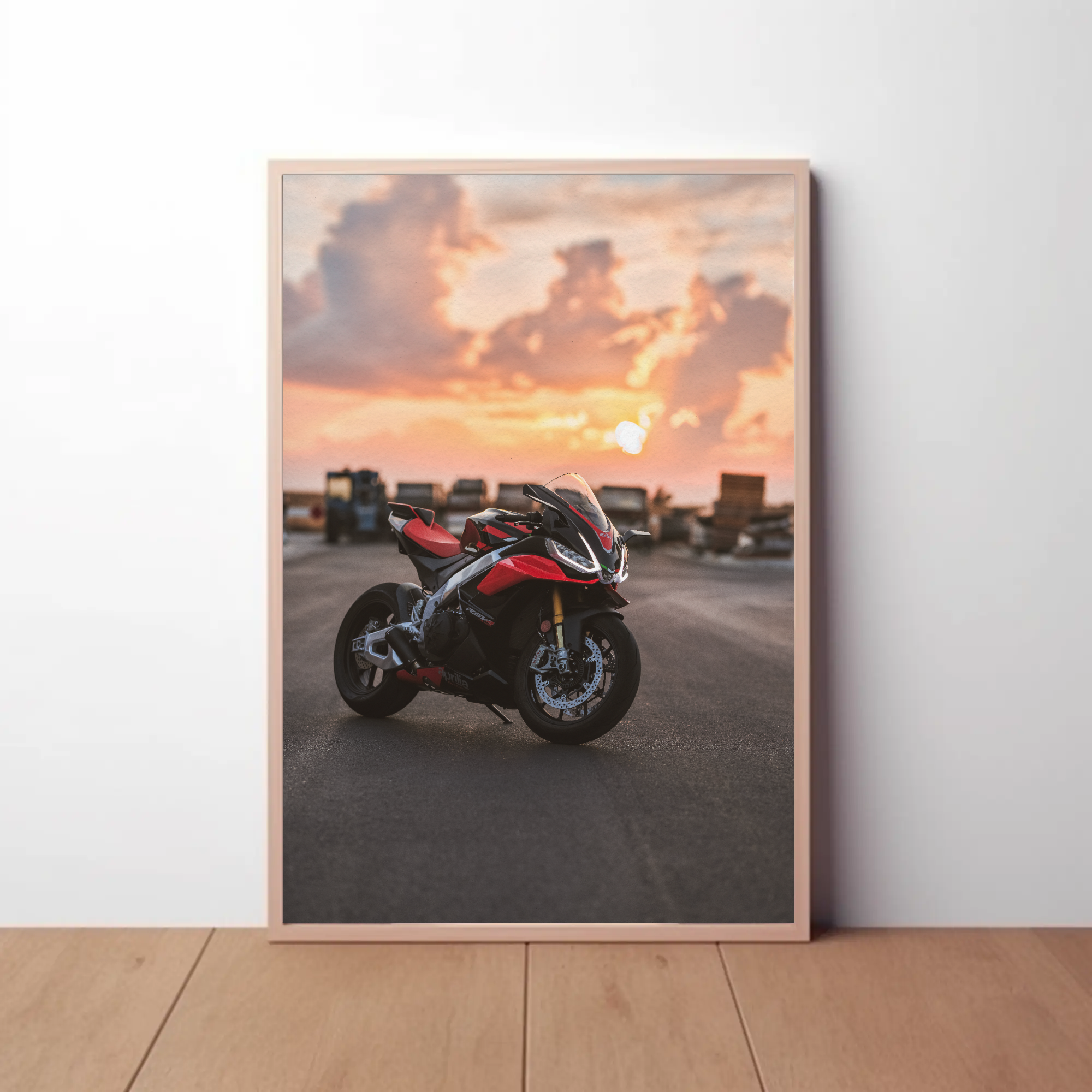 Aprilia RSV4 1100 Factory Motorcycle Poster #003 - Throttle Designs