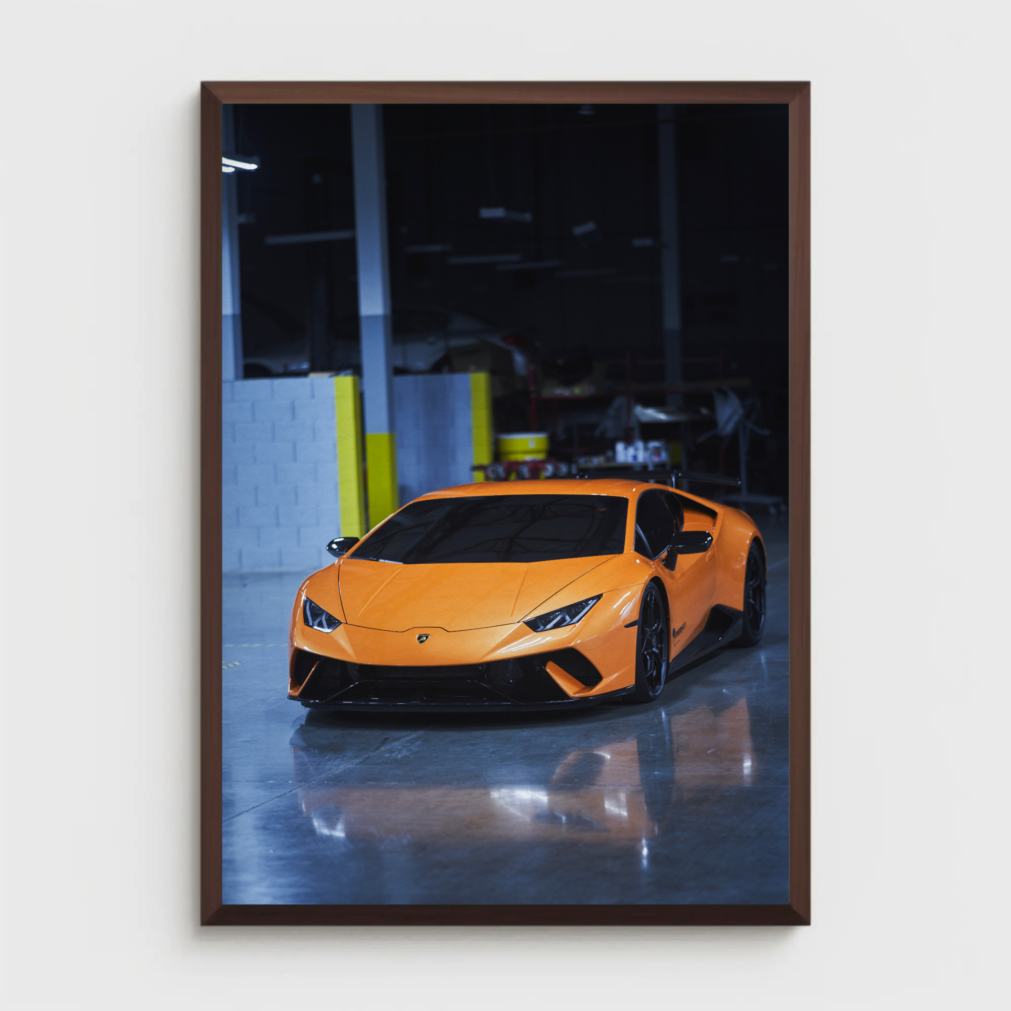 Lamborghini Huracan Automotive Car Poster #021 - Throttle Designs